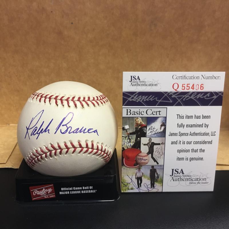 RALPH BRANCA BROOKLYN DODGERS SIGNED M.L. BASEBALL JSA Q55406