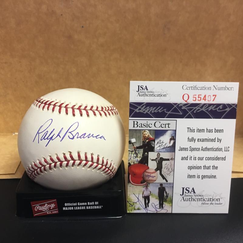 RALPH BRANCA DODGERS/YANKEES SIGNED M.L. BASEBALL JSA Q55407