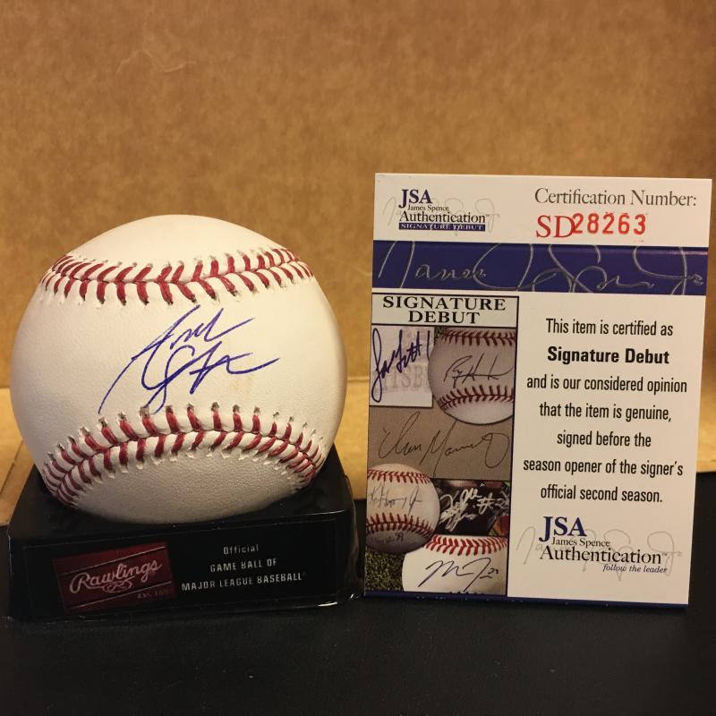 ANDREW STEVENSON WASHINGTON NATIONALS M.L. BASEBALL JSA SD28263