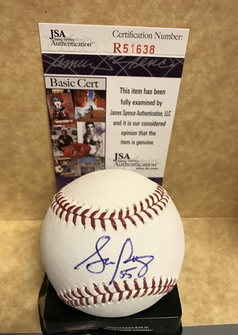STEPHEN PISCOTTY ST LOUIS CARDINALS SIGNED AUTO M.L. BASEBALL JSA R51638