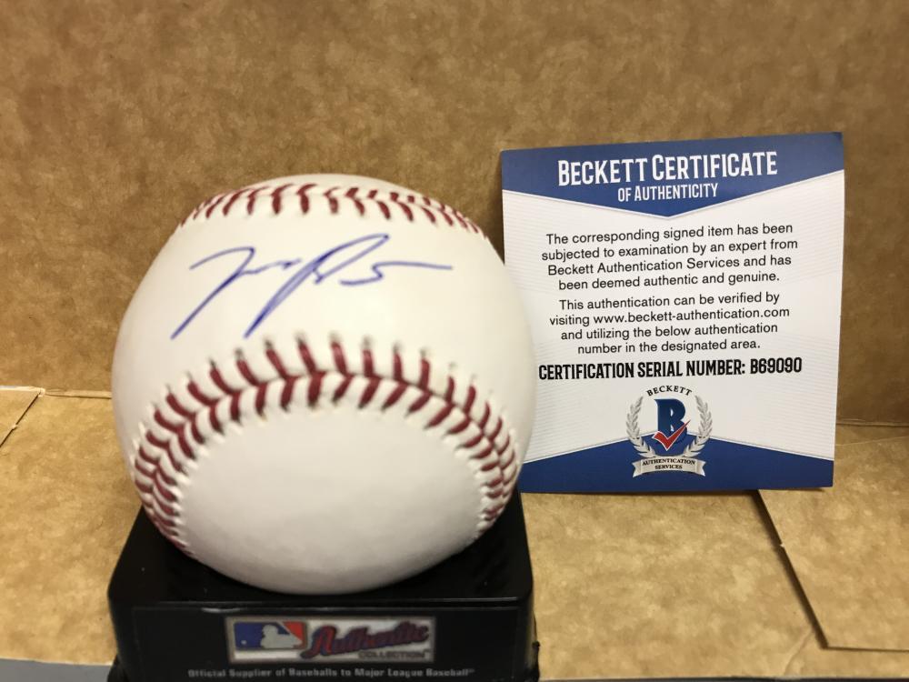 MIGUEL SANO MINNESOTA TWINS SIGNED M.L. BASEBALL BECKETT AUTH. B69090