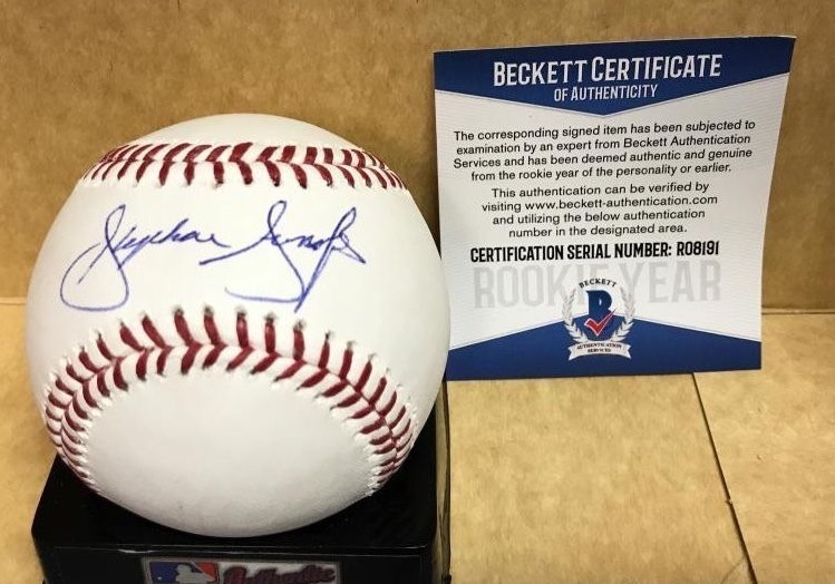 STEPHEN GONSALVES MINN TWINS ROOKIE YEAR SIGNED M.L. BASEBALL BECKETT R08191