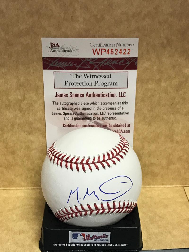 MANUEL MARGOT SAN DIEGO PADRES SIGNED M.L. BASEBALL JSA WP462422