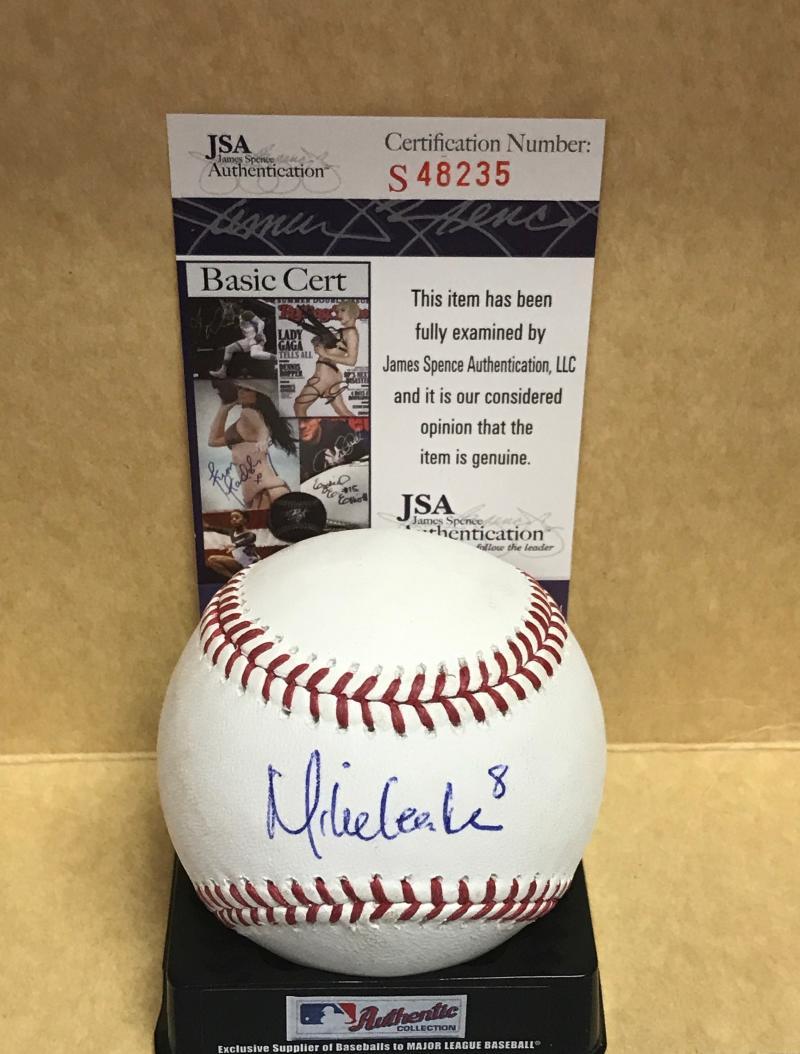 MIKE LEAKE ST. LOUIS CARDINALS SIGNED M.L. BASEBALL JSA S48235