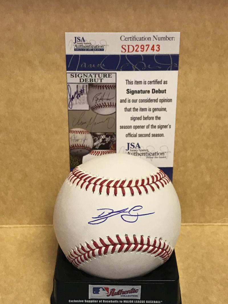 DYLAN COZENS PHILADELPHIA PHILLIES SIGNED M.L. BASEBALL SIGNATURE DEBUT JSA SD29
