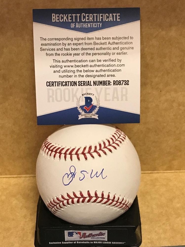 MAGNEURIS SIERRA CARDINALS ROOKIE YEAR SIGNED M.L. BASEBALL BECKETT R08732