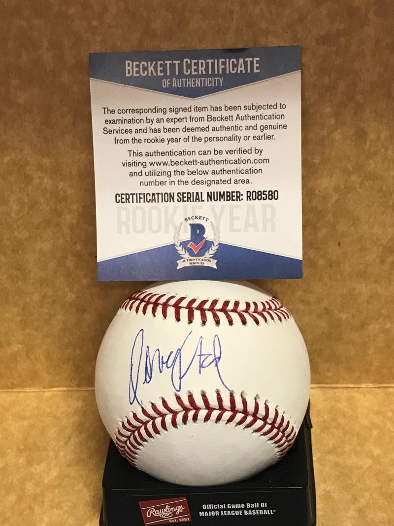 DOMINGO ACEVEDO NEW YORK YANKEES ROOKIE YEAR SIGNED M.L. BASEBALL BECKETT R08580