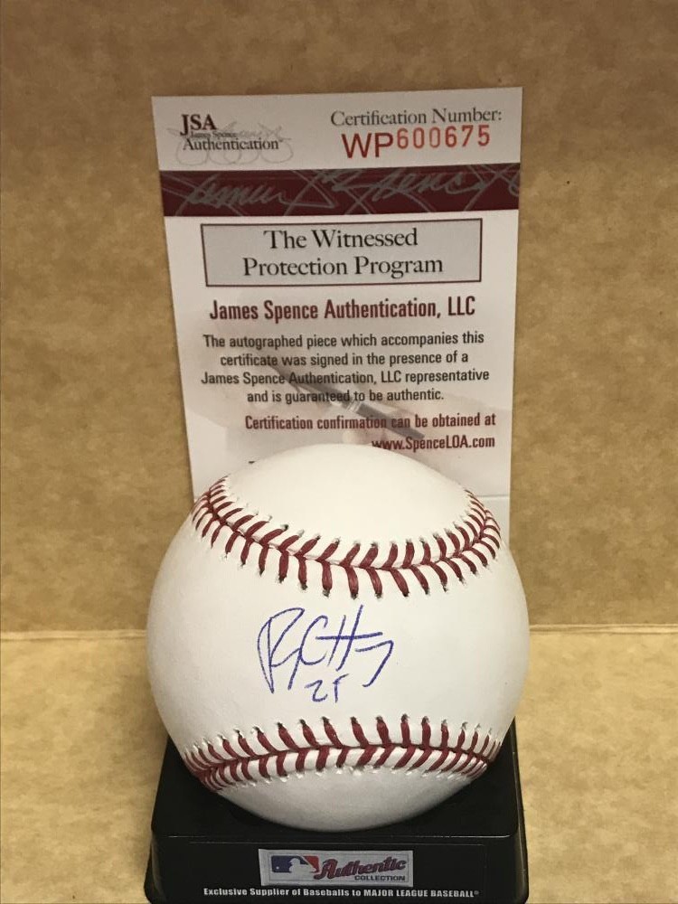 RYON HEALY OAKLAND A'S SIGNED AUTOGRAPHED M.L. BASEBALL JSA WP600675