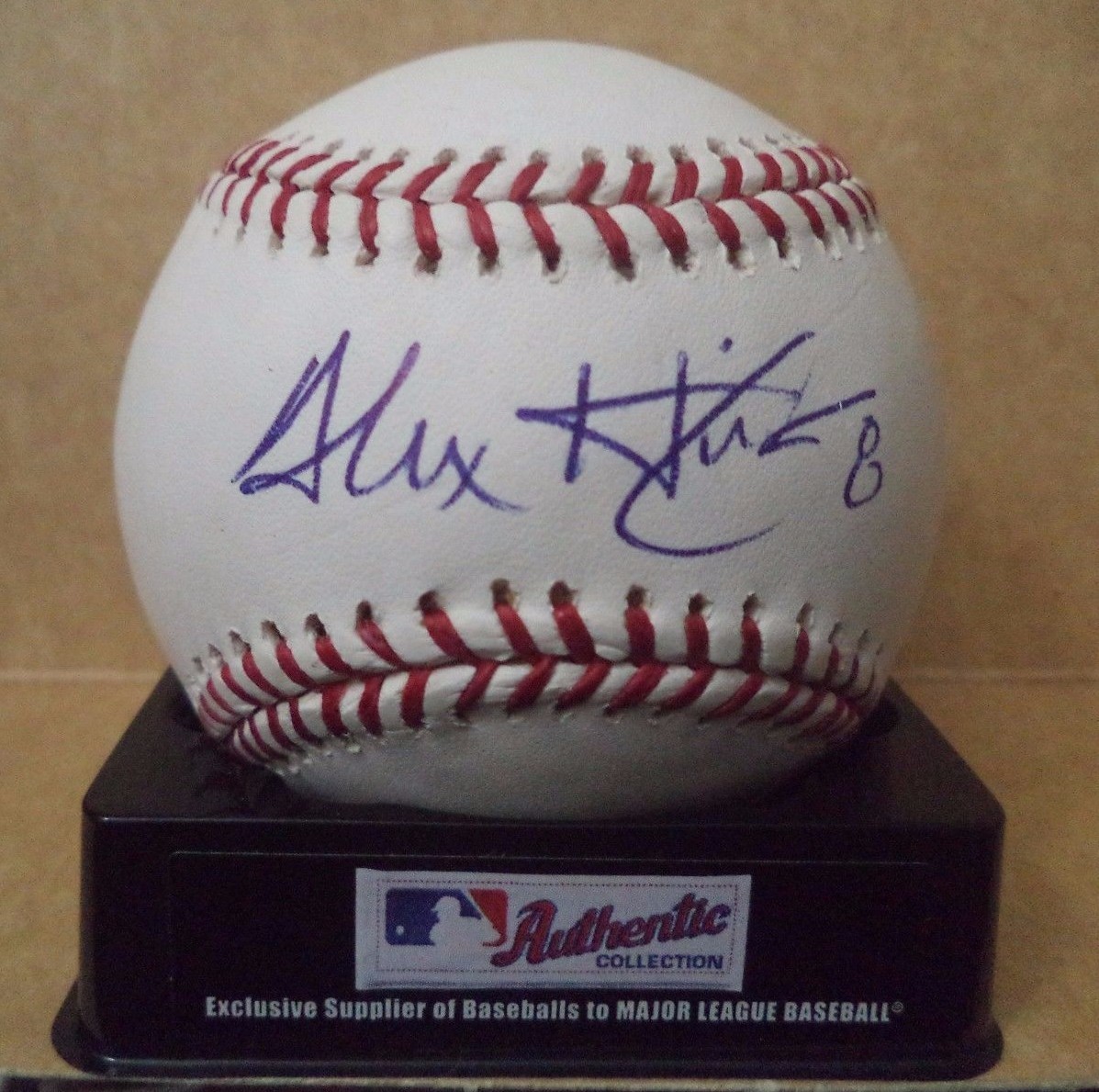 ALEX HINSHAW GIANTS/CUBS SIGNED AUTOGRAPHED ROMLB ML BASEBALL W/COA