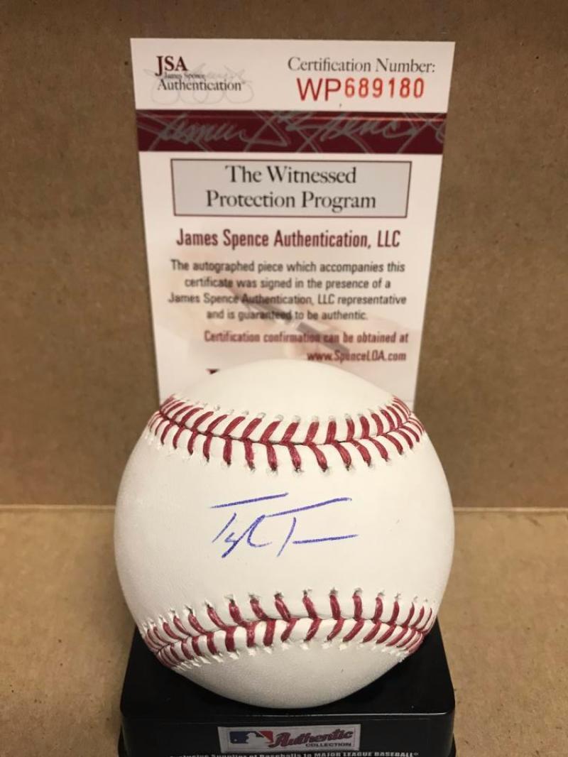 TAYLOR TRAMMELL SEATTLE MARINERS SIGNED M.L. BASEBALL JSA WP689180
