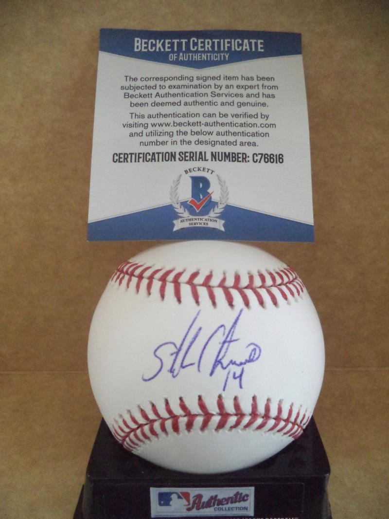 STARLIN CASTRO CUBS/YANKEES SIGNED AUTOGRAPH ML BASEBALL BECKETT C76616