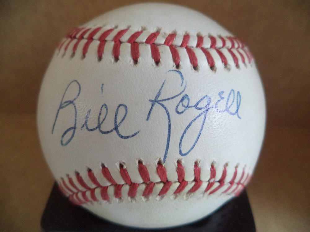 BILLY ROGELL RED SOX/TIGERS DECEASED 2003 SIGNED AUTOGRAPH A.L. BASEBALL W/COA