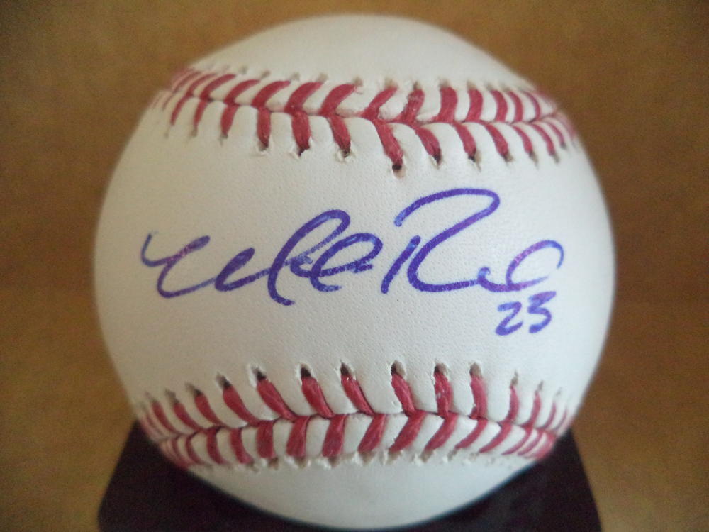 MICHAEL REED MILWAUKEE BREWERS SIGNED AUTOGRAPHED M.L. BASEBALL W/COA