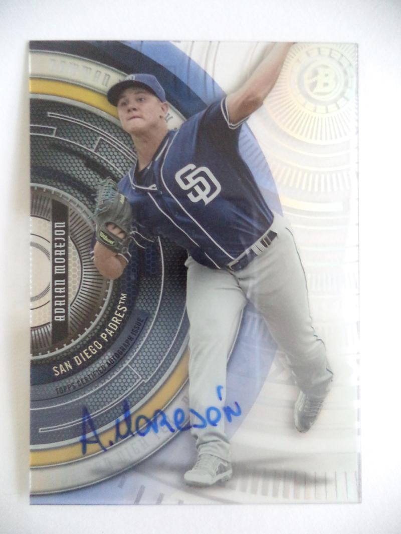ADRIAN MOREJON 2017 BOWMAN HIGH TEK ROOKIE AUTO BHT-AM AUTOGRAPHED