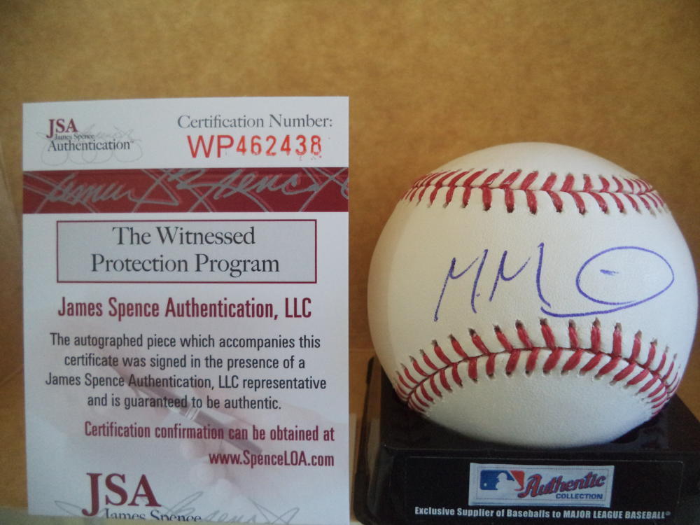 MANUEL MARGOT SAN DIEGO PADRES SIGNED AUTO ML BASEBALL JSA WP462438