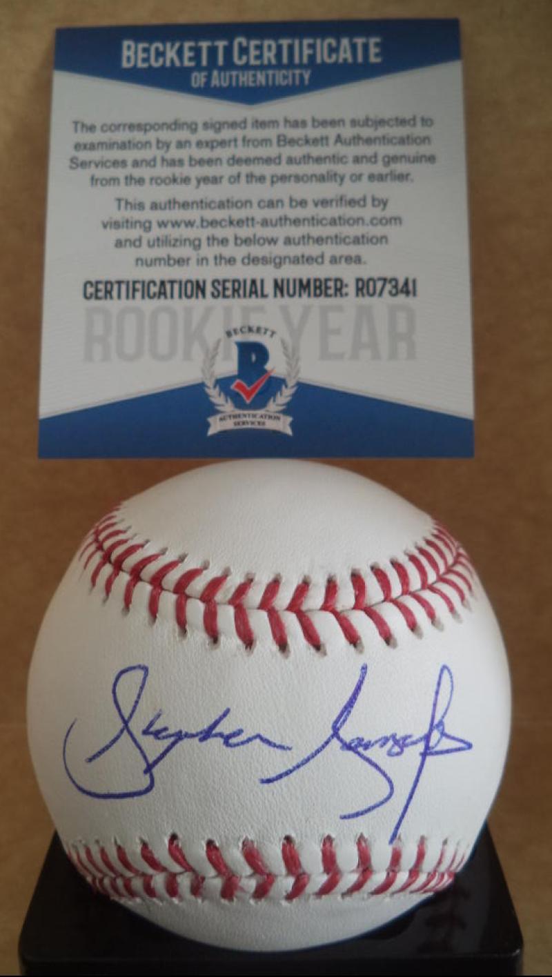 STEPHEN GONSALVES MINNESOTA TWINS ROOKIE YEAR SIGNED ML BASEBALL BECKETT R07341