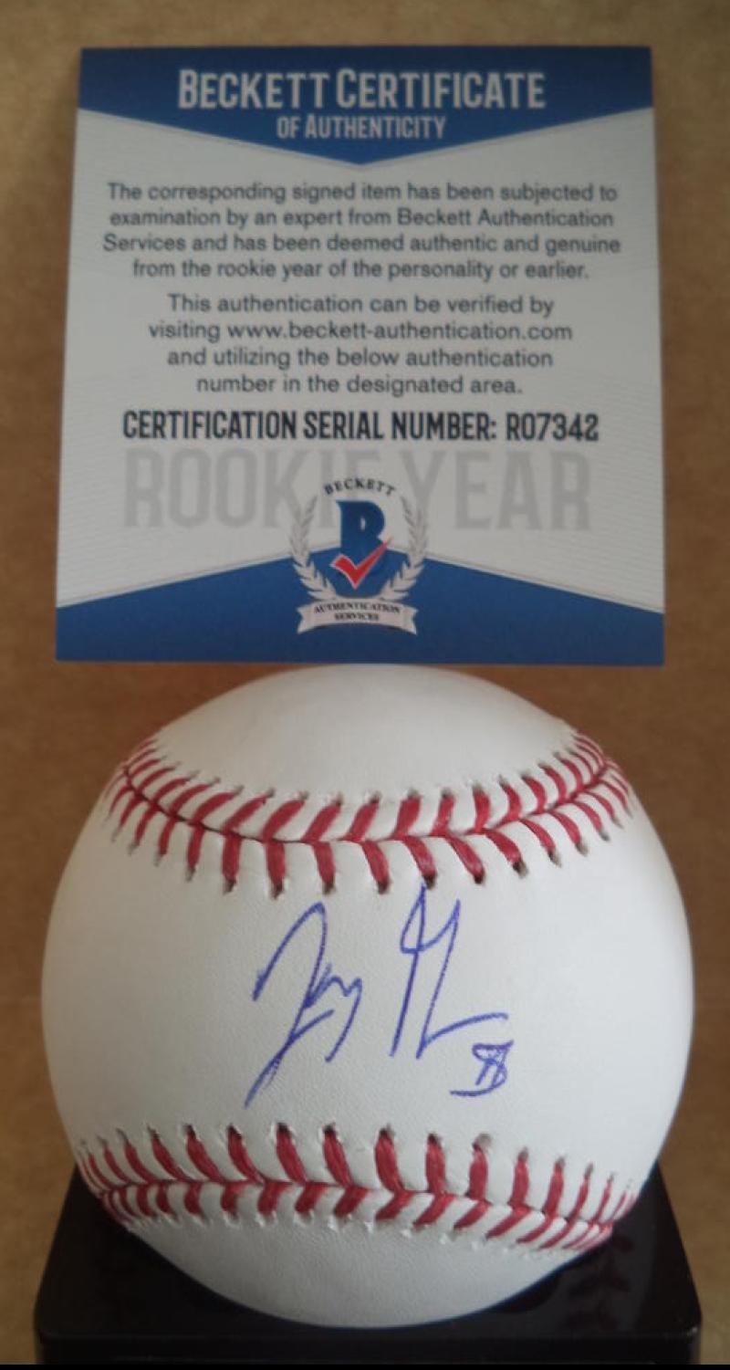 JAY GROOME BOSTON RED SOX ROOKIE YEAR SIGNED AUTO M.L. BASEBALL BECKETT R07342
