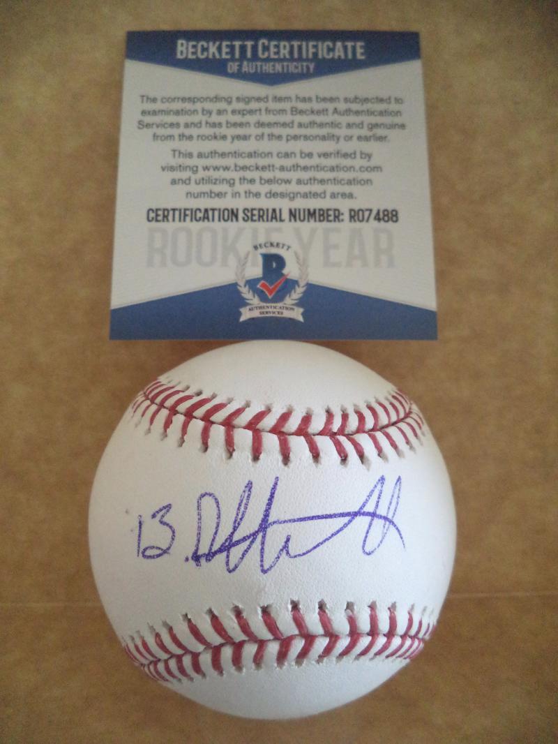 BLAKE RUTHERFORD WHITE SOX ROOKIE YEAR SIGNED AUTO ML BASEBALL BECKETT R07488
