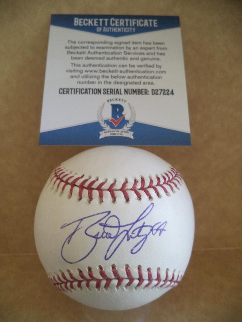 ESTEBAN LOAIZA RANGERS/DODGERS SIGNED AUTOGRAPH M.L BASEBALL BECKETT D27224
