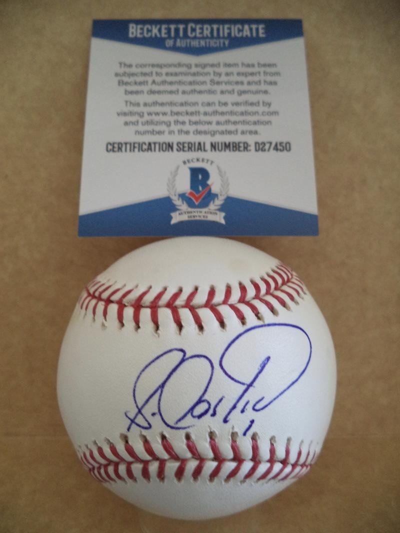 LUIS CASTILLO #1 TWINS/MARLINS/METS SIGNED AUTO M.L. BASEBALL BECKETT D27450