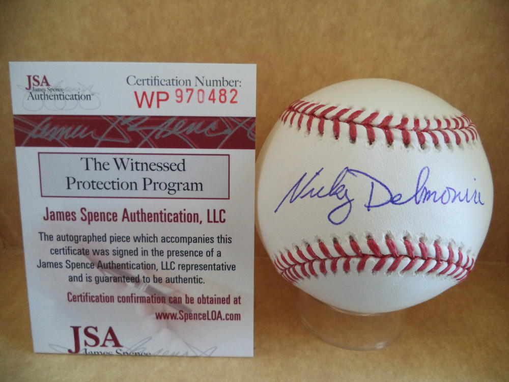 NICKY DELMONICO CHICAGO WHITE SOX SIGNED AUTOGRAPH ML BASEBALL JSA WP970482
