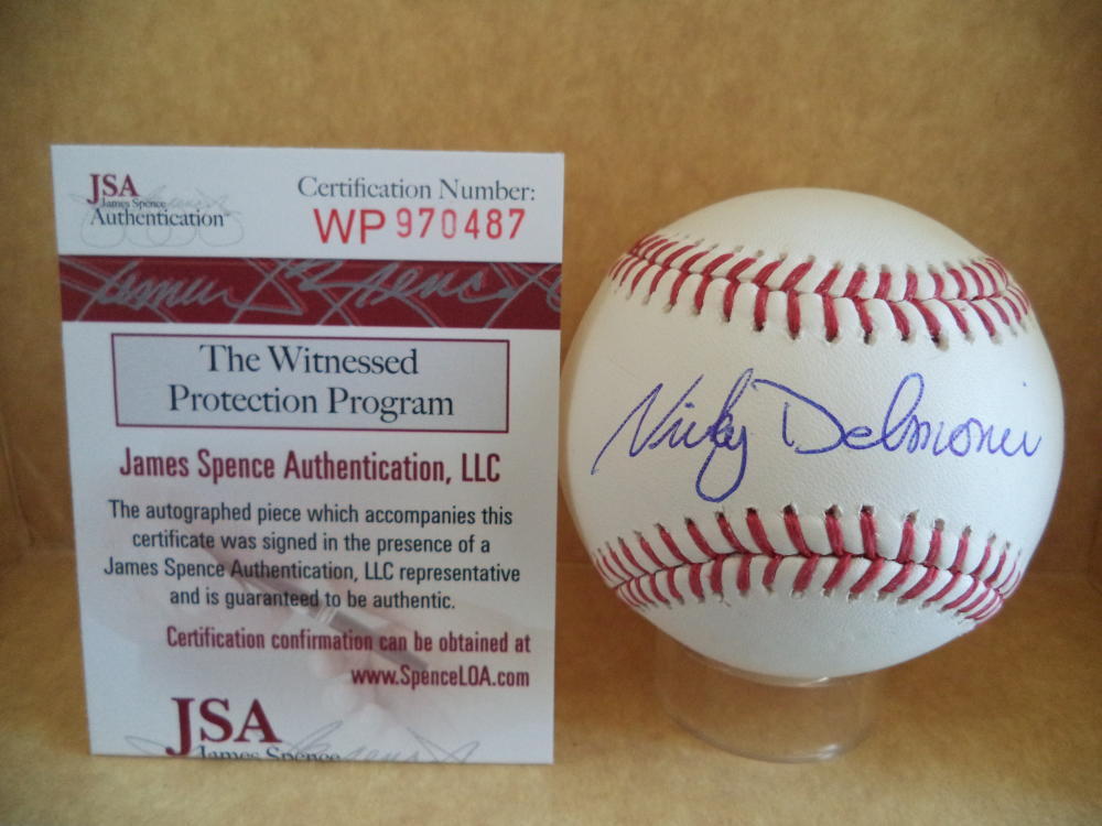 NICKY DELMONICO CHICAGO WHITE SOX SIGNED AUTOGRAPH ML BASEBALL JSA WP970487