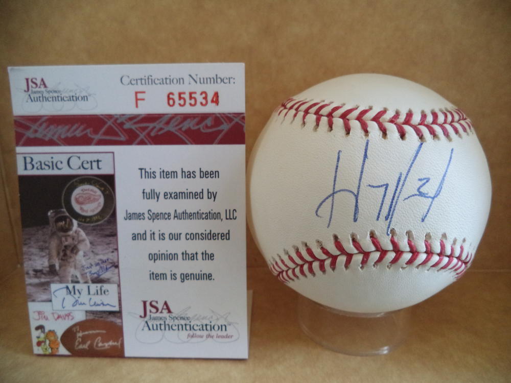 HANLEY RAMIREZ BOSTON RED SOX SIGNED AUTOGRAPHED M.L. BASEBALL JSA F65534