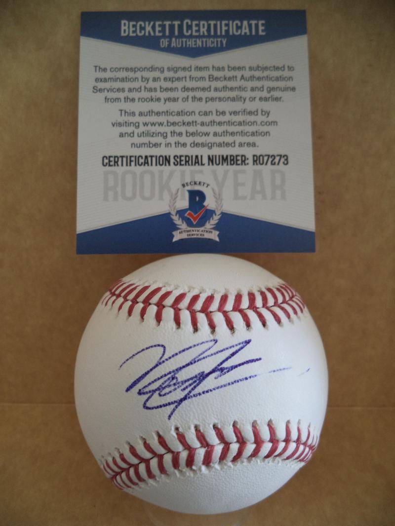 NANDER DE SEDAS FLORIDA STATE SEMINOLES SIGNED AUTO M.L. BASEBALL BECKETT R07273