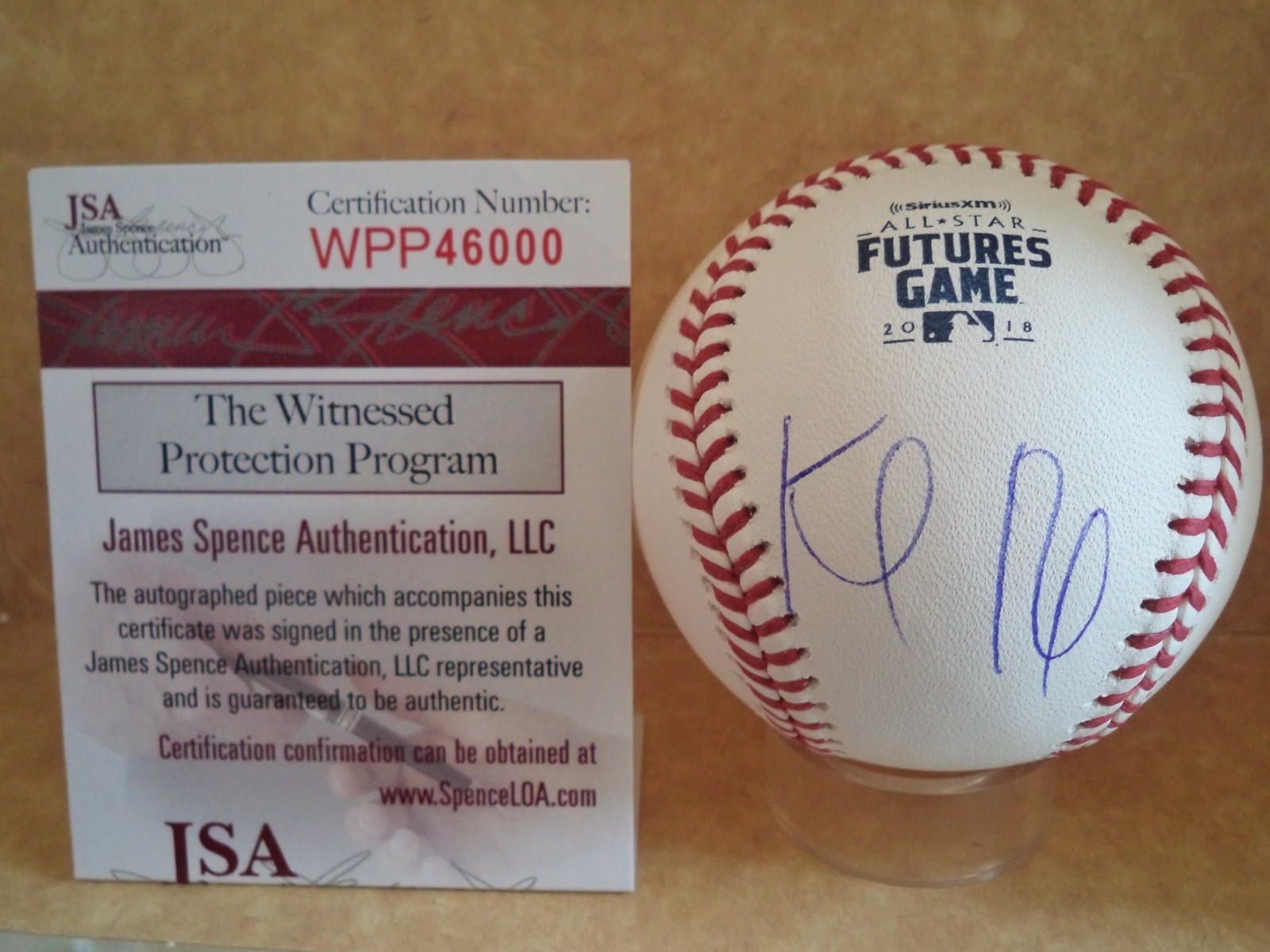 KEIBERT RUIZ LOS ANGELES DODGERS SIGNED 2016 FUTURES GAME BASEBALL JSA WPP46000