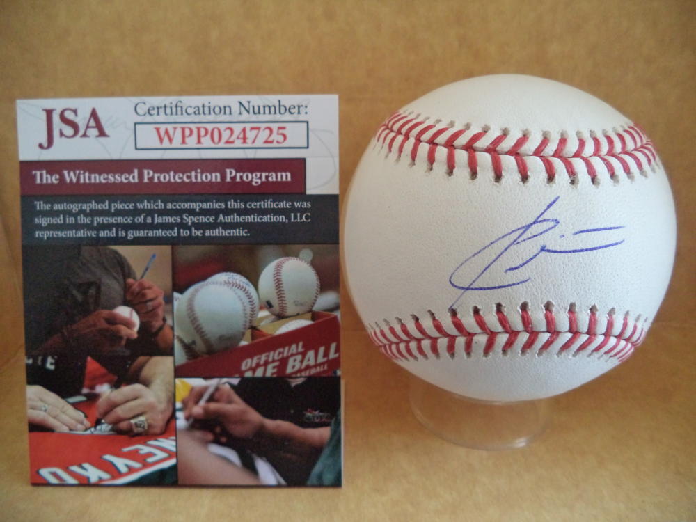 CARTER KIEBOOM WASHINGTON NATIONALS SIGNED AUTO M.L. BASEBALL JSA WPP024725