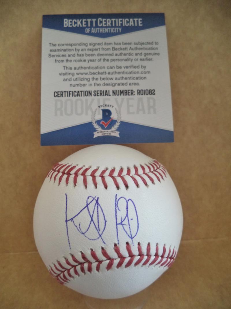 KEIBERT RUIZ LOS ANGELES DODGERS ROOKIE YEAR SIGNED M.L. BASEBALL BECKETT R01082
