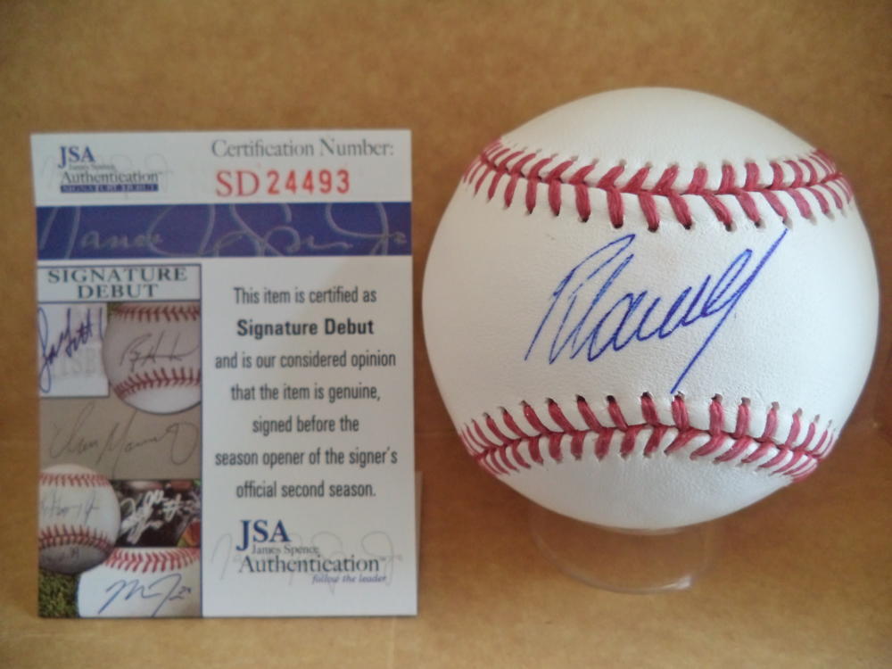 RAMON LAUREANO OAKLAND A'S SIGNED AUTOGRAPHED M.L. BASEBALL SD24493