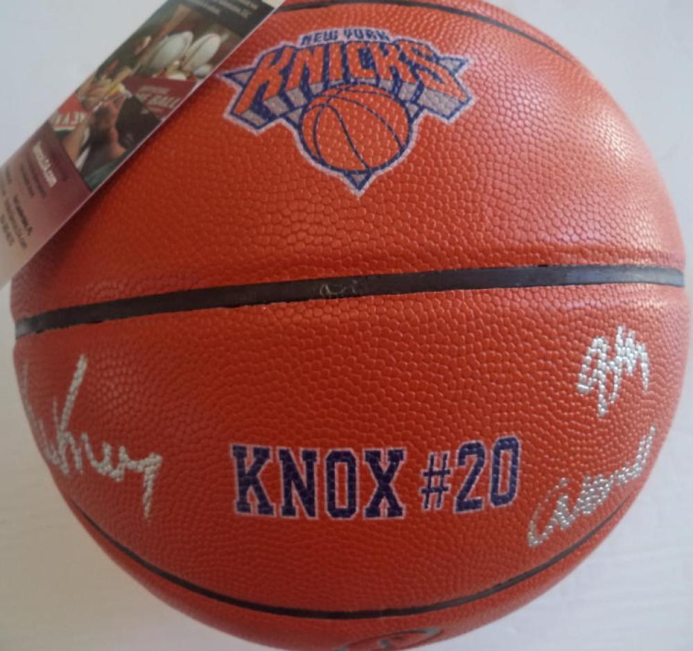 KEVIN KNOX KNICKS SIGNED SPALDING BASKETBALL 