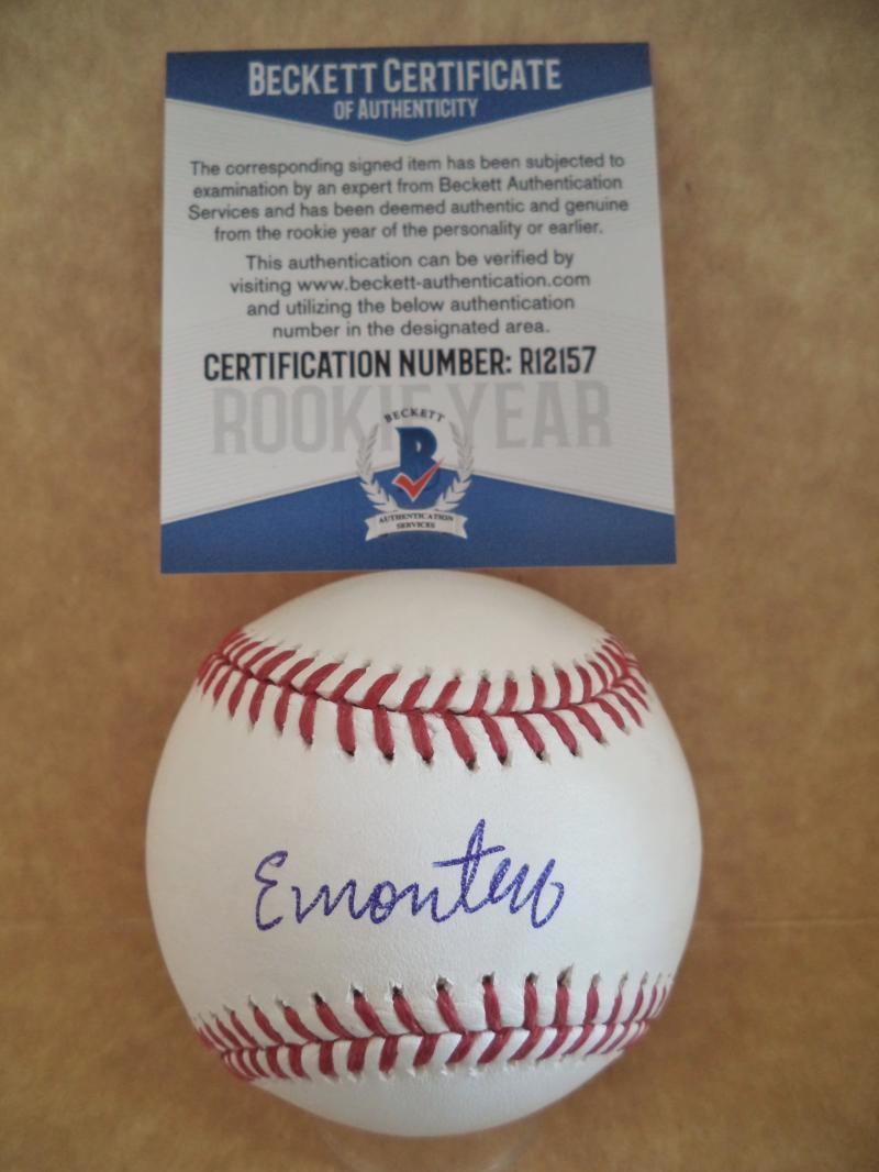 ELEHURIS MONTERO STL CARDINALS SIGNED ROOKIE YEAR M.L. BASEBALL BECKETT R12157