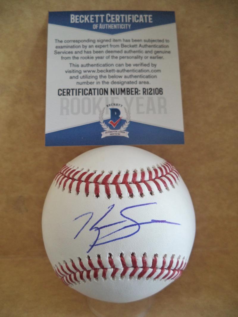 KEVIN SMITH TORONTO BLUE JAYS ROOKIE YEAR SIGNED AUTO ML BASEBALL BECKETT R12106