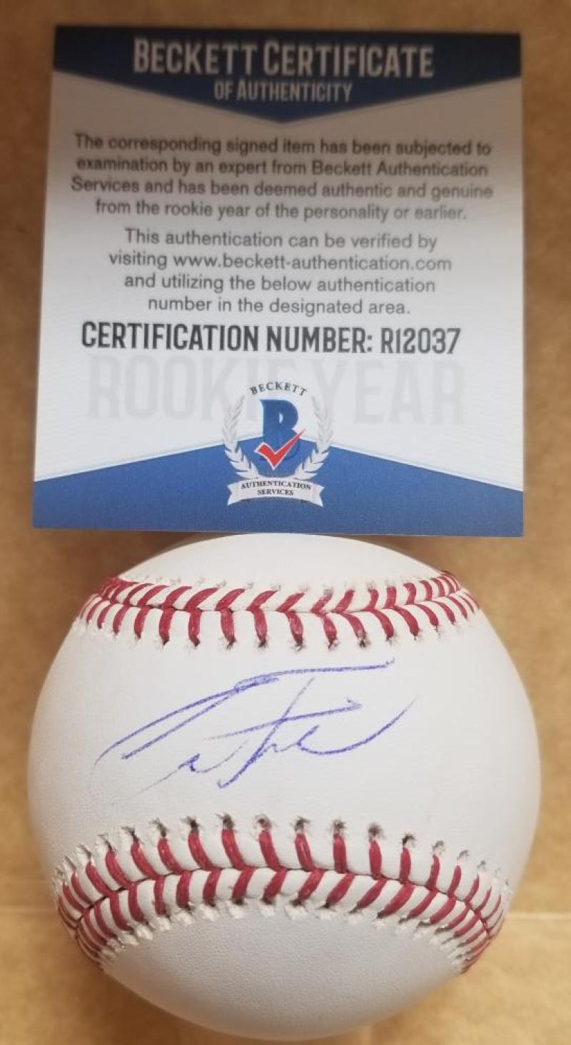 ALEX FAEDO DETROIT TIGERS ROOKIE YEAR SIGNED M.L. BASEBALL BECKETT R10237