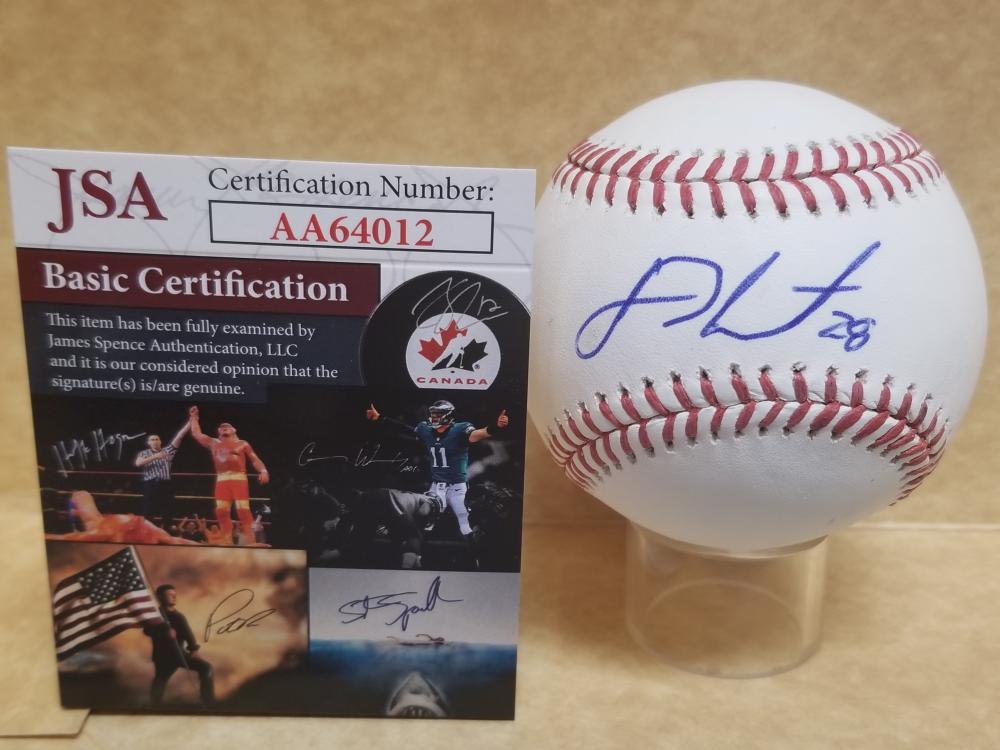 J.D. MARTINEZ BOSTON RED SOX SIGNED AUTO M.L. BASEBALL JSA AA64012