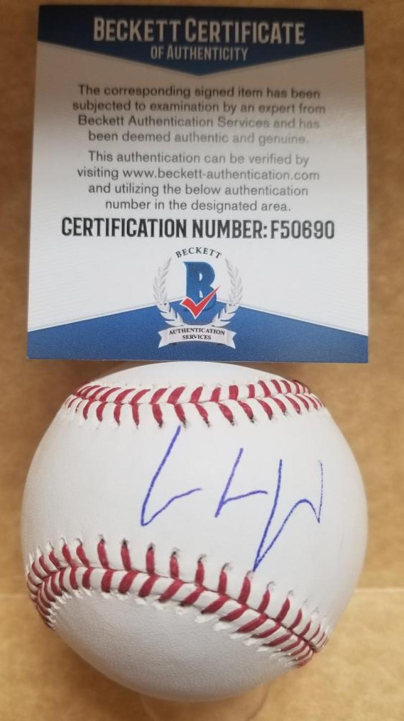 GERMAN MARQUEZ COLORADO ROCKIES SIGNED M.L. BASEBALL BECKETT F50690