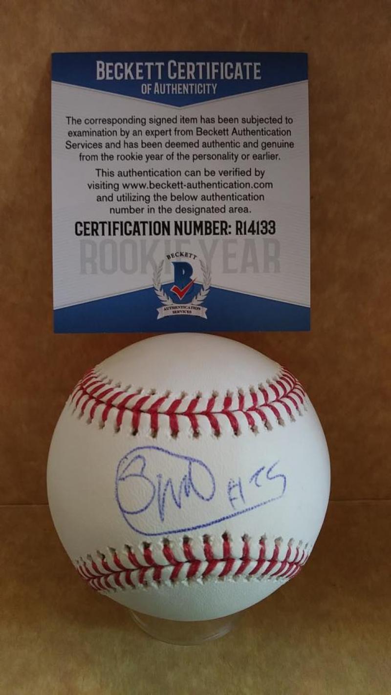 SEULY MATIAS KANSAS CITY ROYALS ROOKIE YEAR SIGNED M.L. BASEBALL BECKETT R14133