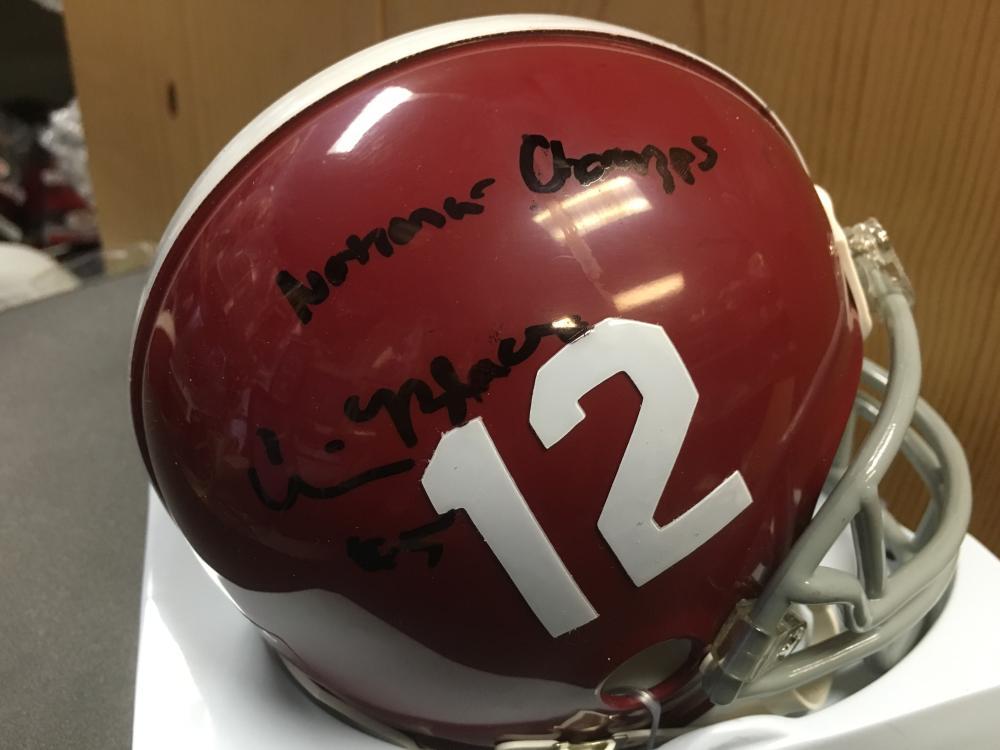 CHRIS BLACK NATIONAL CHAMPS ALABAMA UNIVERSITY SIGNED AUTOGRAPHED RIDDELL MINI