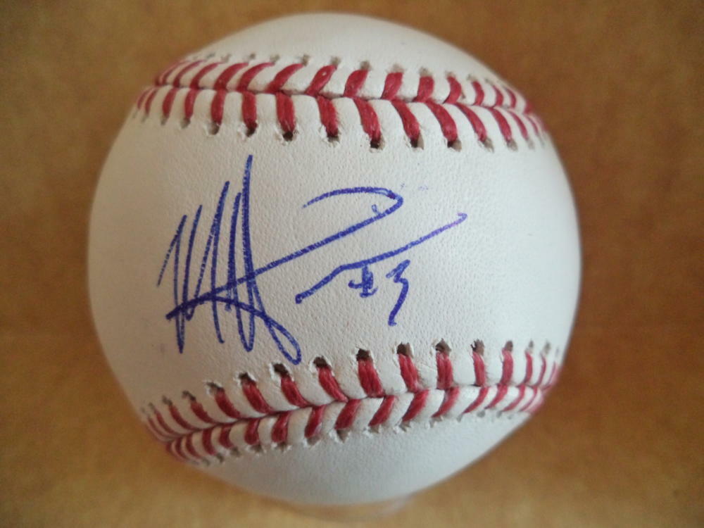 MONTE HARRISON MIAMI MARLINS ROOKIE YEAR SIGNED M.L. BASEBALL BECKETT R12053