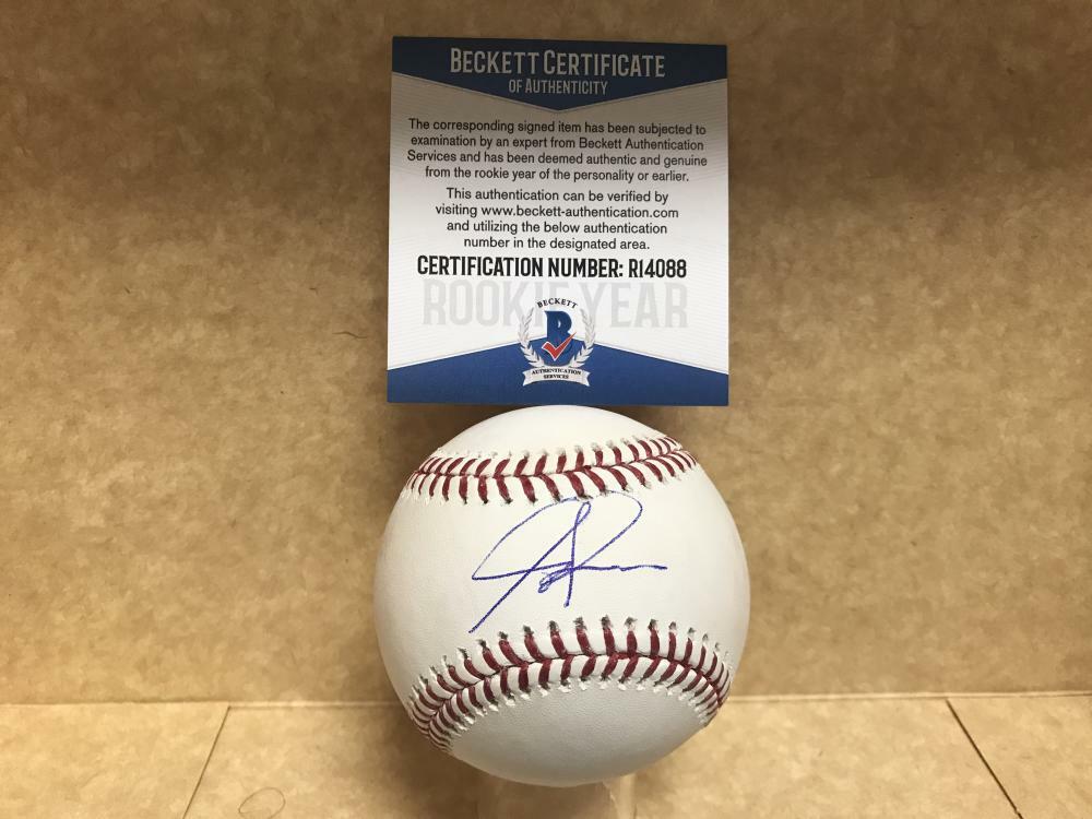 FORREST WHITLEY HOUSTON ASTROS ROOKIE YEAR SIGNED M.L. BASEBALL BECKETT R14088