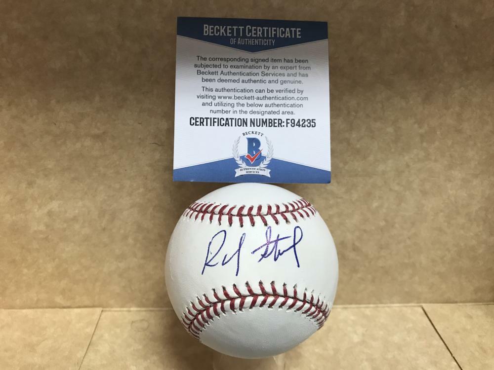 RANDY STERLING NEW YORK METS RARE SIGNED M.L. BASEBALL BECKETT F94235