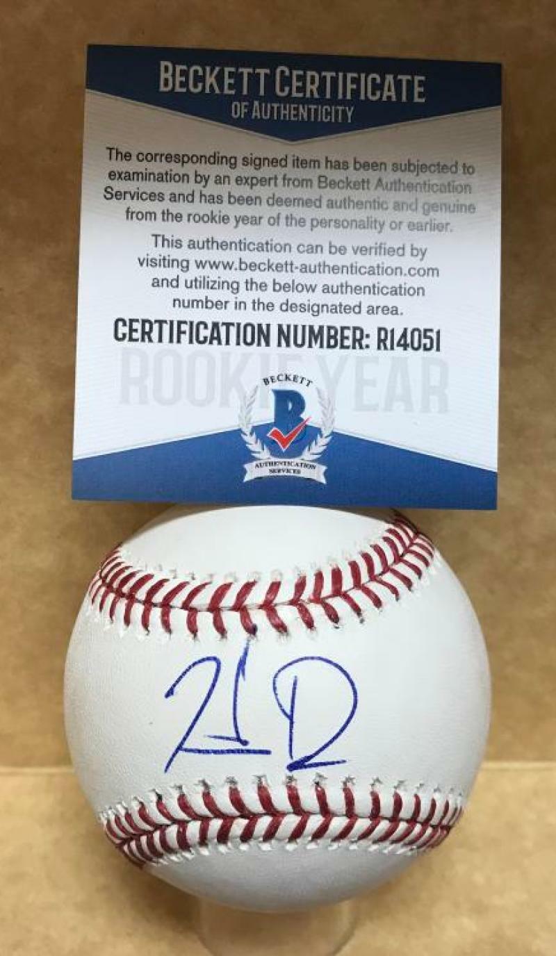 HUDSON POTTS SAN DIEGO PADRES ROOKIE YEAR SIGNED M.L. BASEBALL BECKETT R14051