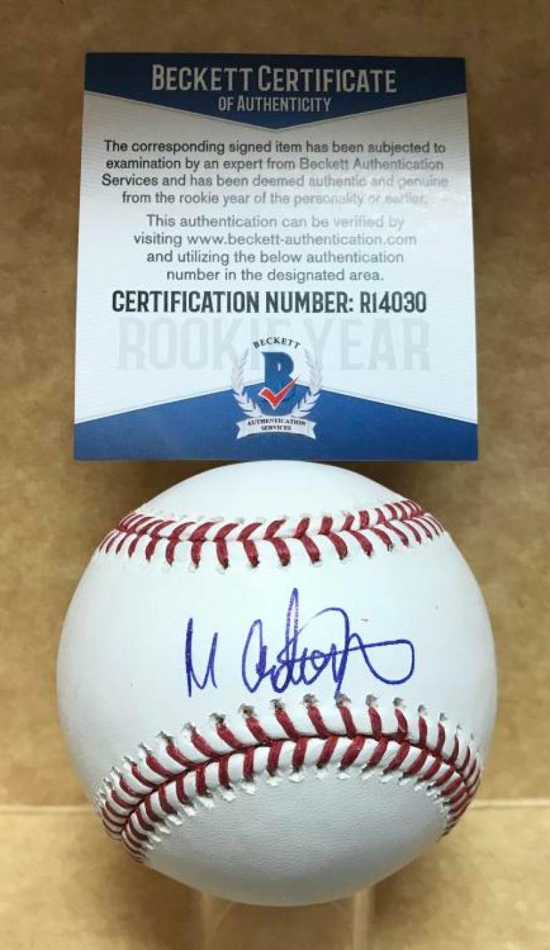 MELVIN ADON SAN FRANCISCO GIANTS ROOKIE YEAR SIGNED M.L. BASEBALL BECKETT R14030