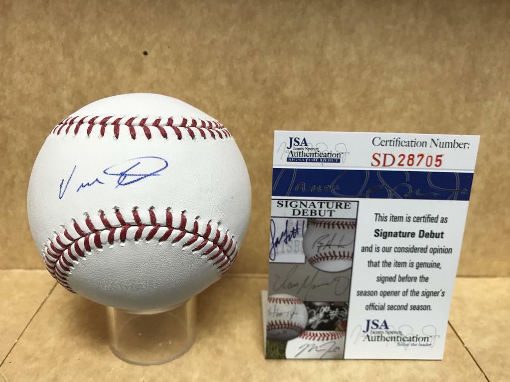 VICTOR ROBLES NATIONALS SIGNATURE DEBUT SIGNED M.L. BASEBALL JSA SD28705