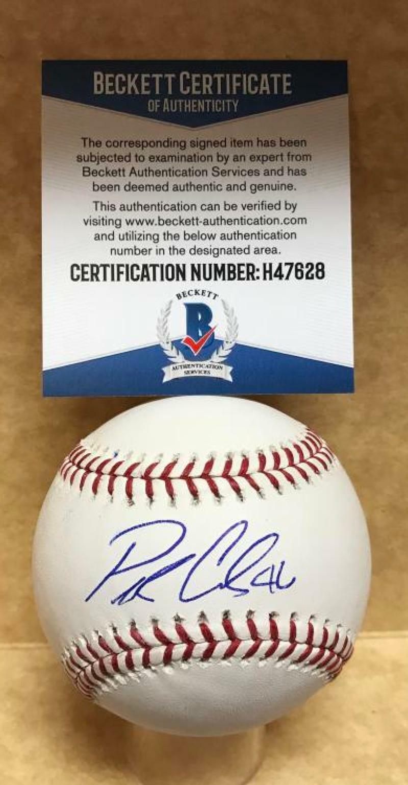 PATRICK CORBIN WASHINGTON NATIONALS SIGNED AUTO M.L. BASEBALL BECKETT H47628