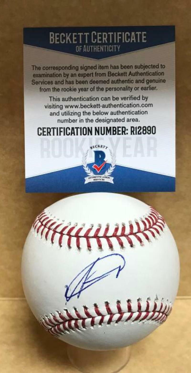 LUIS BASABE CHICAGO WHITE SOX ROOKIE YEAR SIGNED M.L. BASEBALL BECKETT R12890