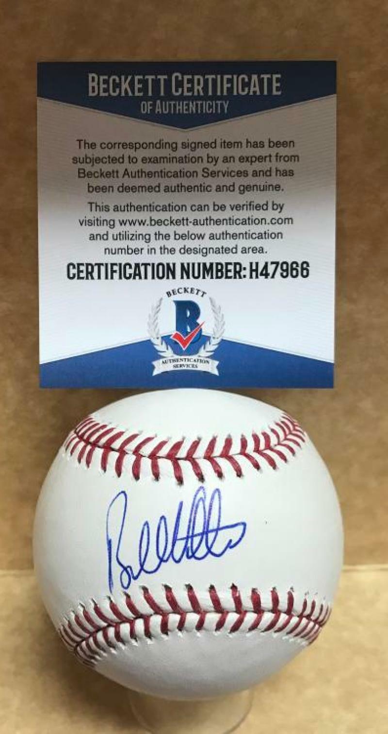 BOBBY VALENTINE METS/DODGERS SIGNED AUTO M.L. BASEBALL BECKETT H47966