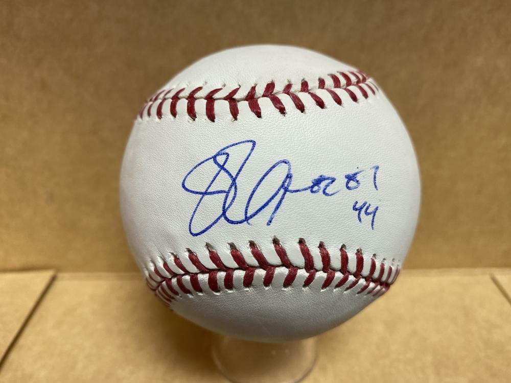 JASON FRASOR WHITE SOX/ROYALS/BRAVES SIGNED AUTOGRAPHED M.L. BASEBALL W/ COA